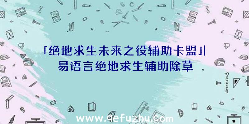 「绝地求生未来之役辅助卡盟」|易语言绝地求生辅助除草